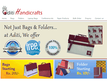 Tablet Screenshot of aditihandicrafts.com